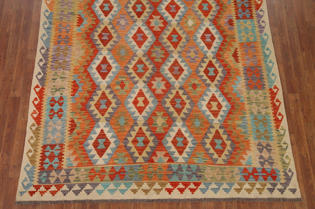 Colorful Kilim Oriental Area Rug 7x9