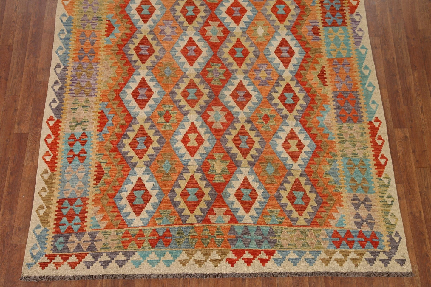 Colorful Kilim Oriental Area Rug 7x9