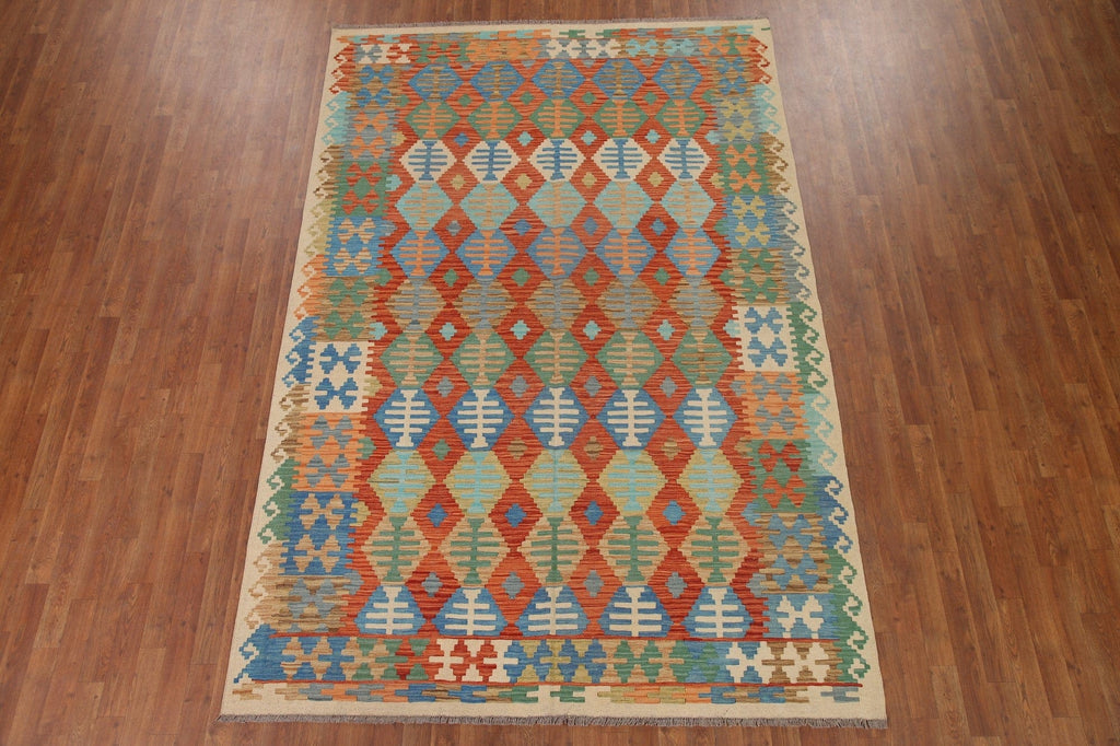 Geometric Kilim Oriental Area Rug 6x10