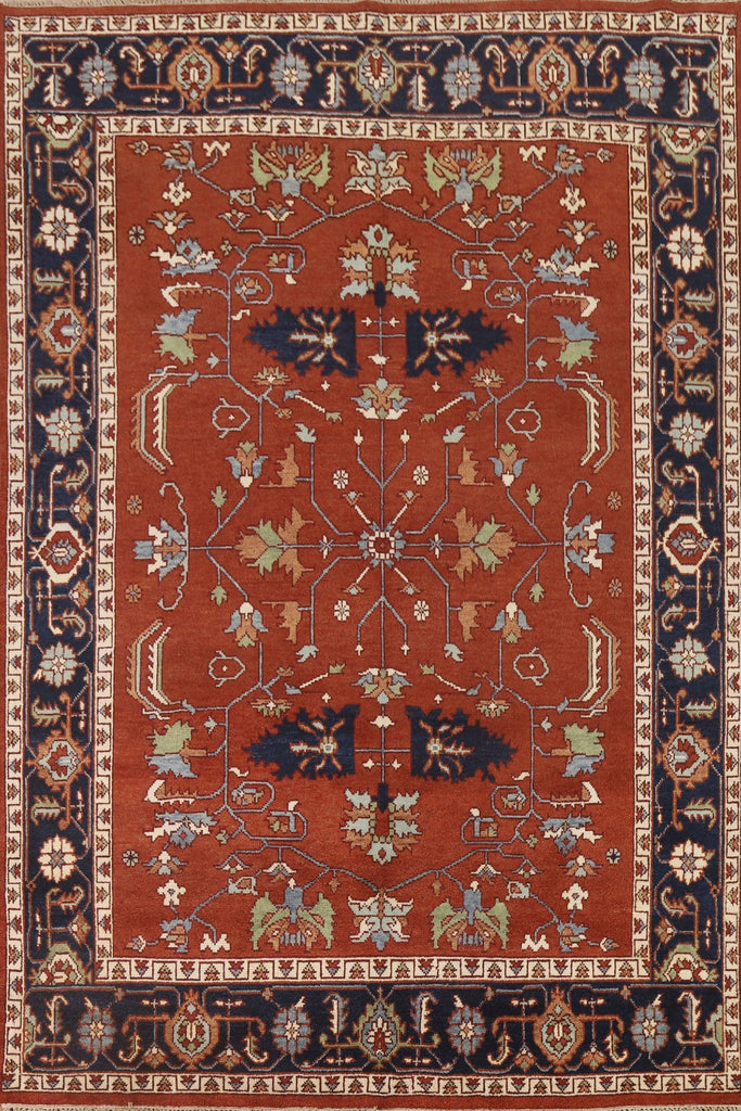 Orange Heriz Serapi Oriental Area Rug 8x10