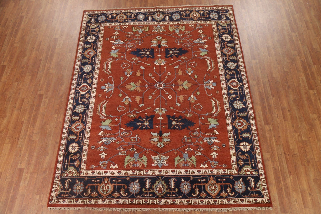 Orange Heriz Serapi Oriental Area Rug 8x10