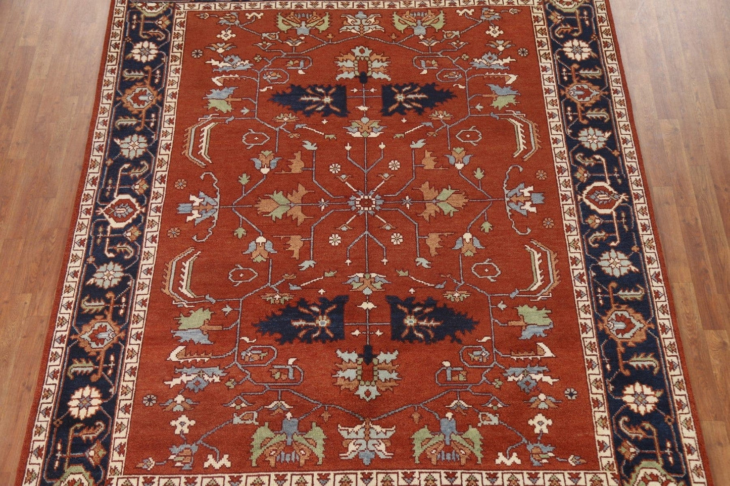 Orange Heriz Serapi Oriental Area Rug 8x10