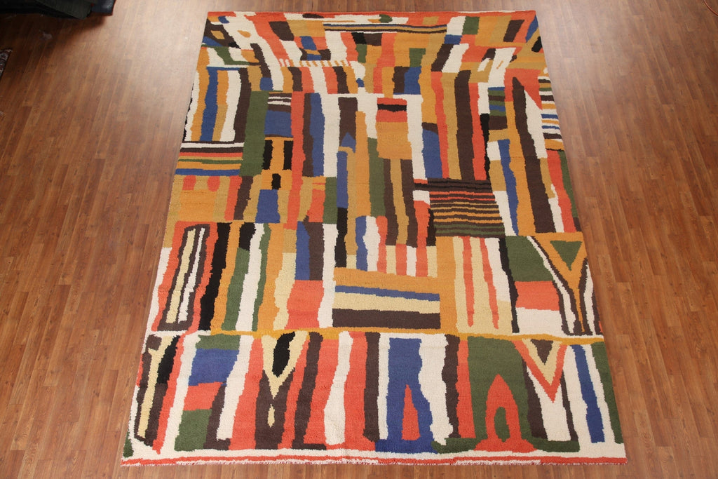 Abstract Moroccan Handmade Area Rug 9x12