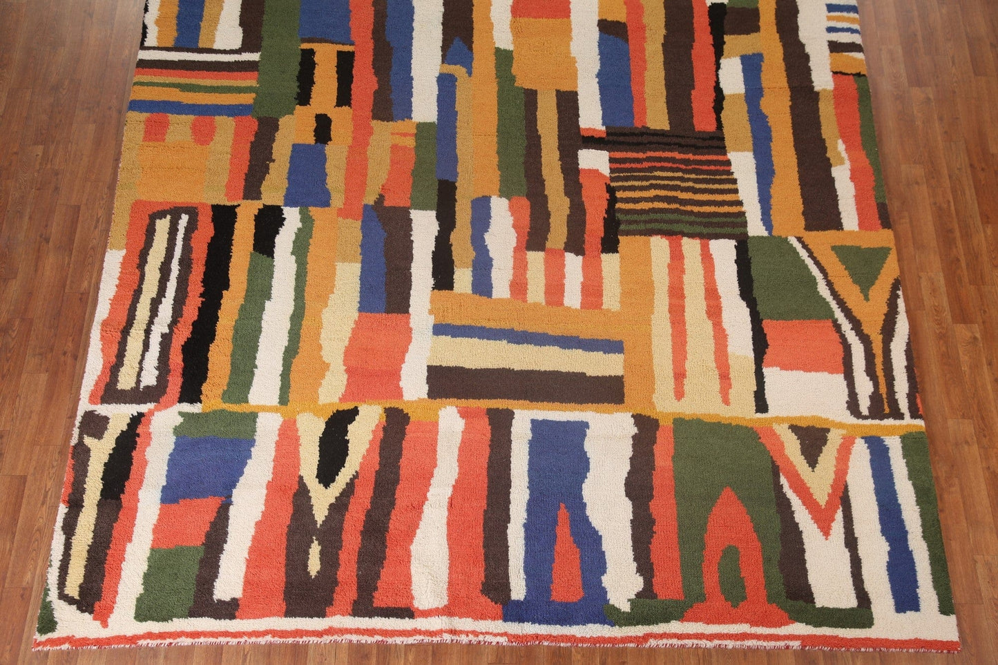 Abstract Moroccan Handmade Area Rug 9x12