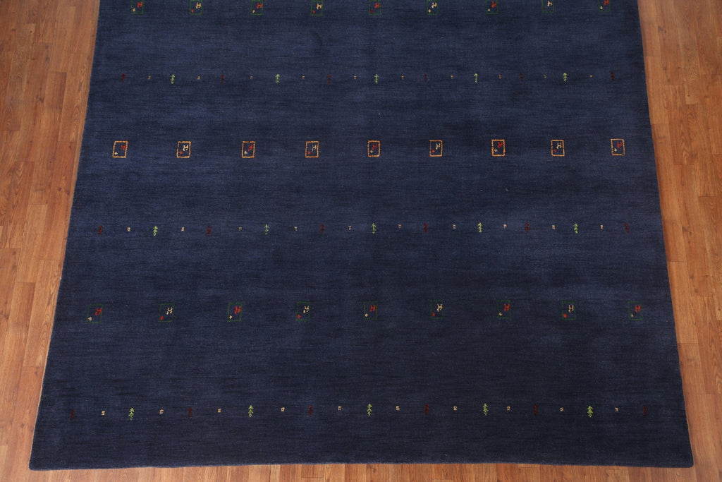 Navy Blue Gabbeh Oriental Area Rug 8x11