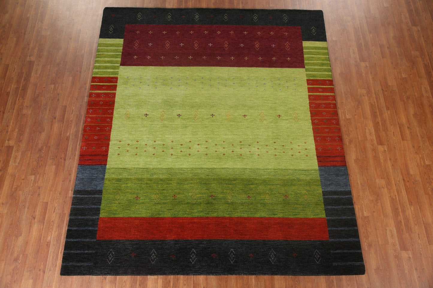 Green Gabbeh Oriental Area Rug 8x10