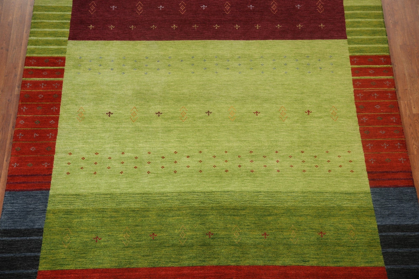 Green Gabbeh Oriental Area Rug 8x10