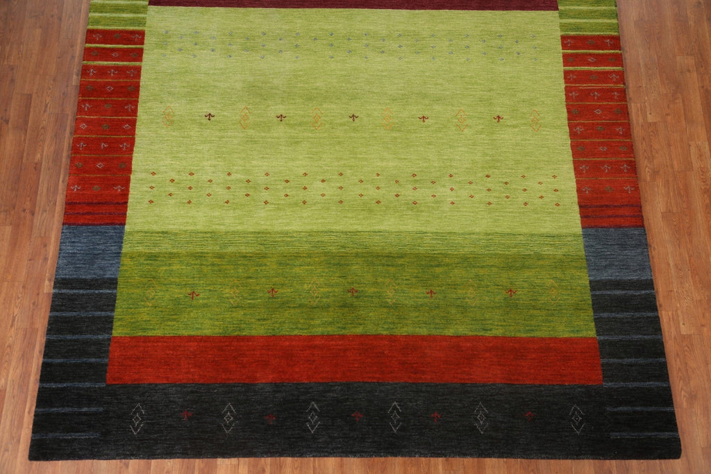 Green Gabbeh Oriental Area Rug 8x10