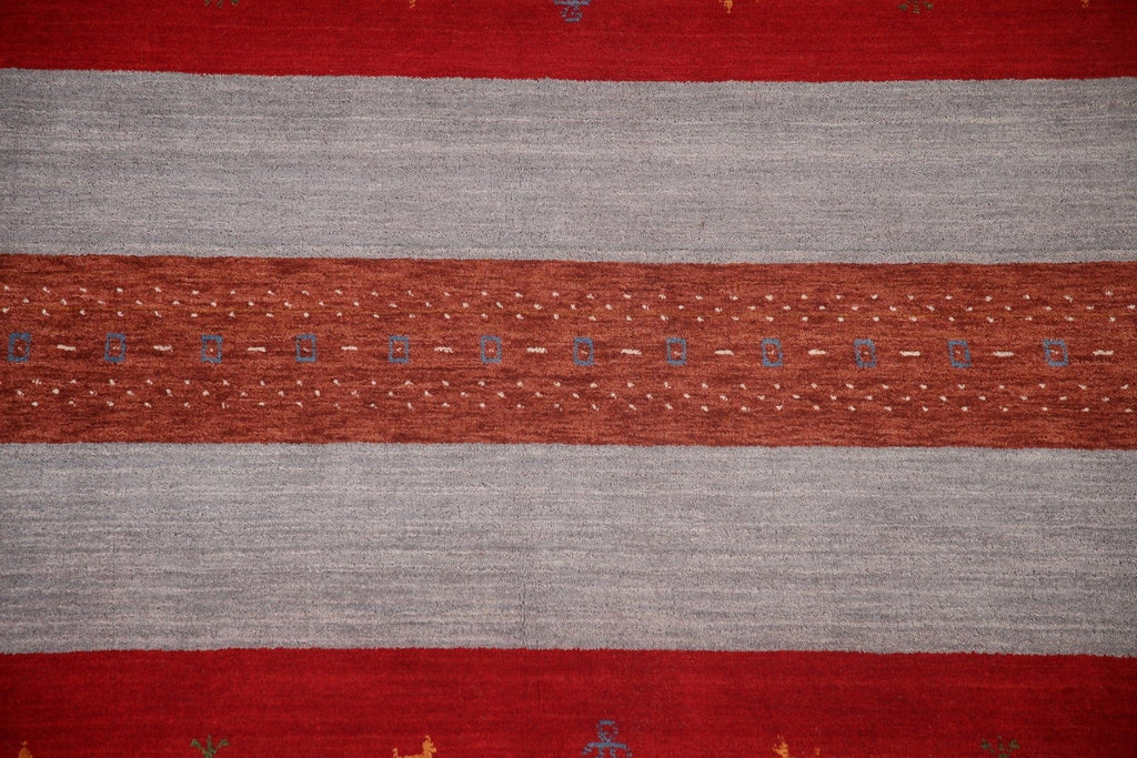 Striped Gabbeh Oriental Area Rug 8x10