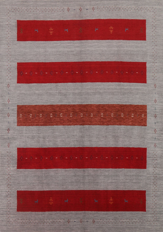 Striped Gabbeh Oriental Area Rug 8x10