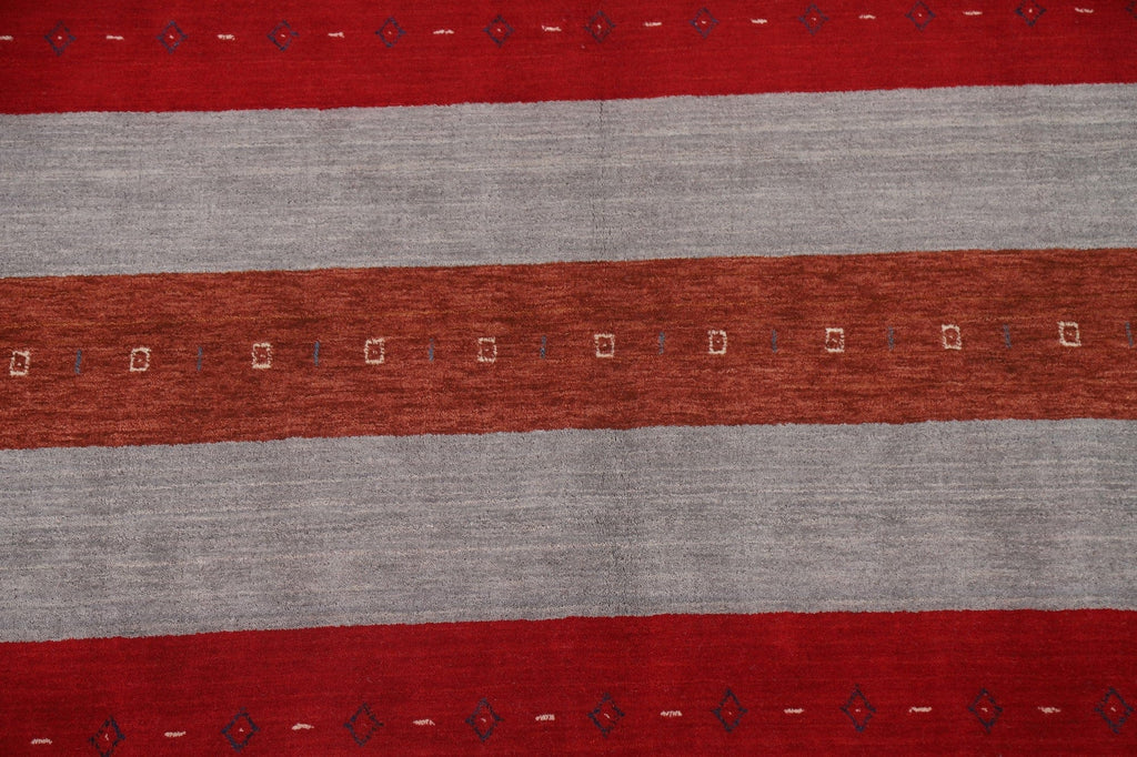 Striped Gabbeh Oriental Area Rug 8x10