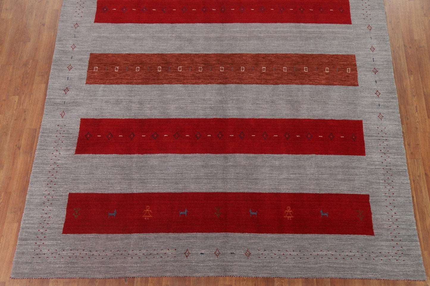 Striped Gabbeh Oriental Area Rug 8x10