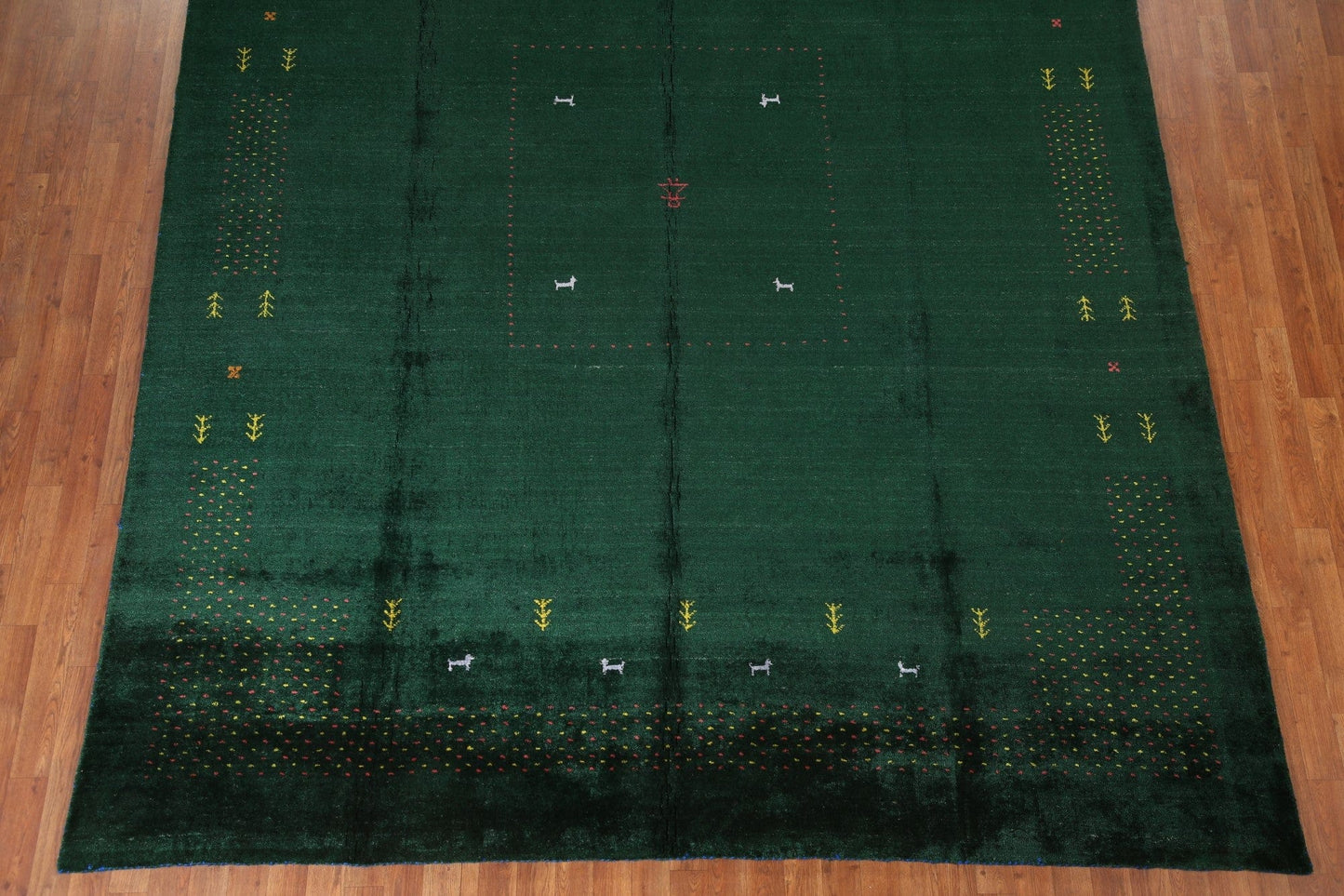 Green Gabbeh Oriental Area Rug 9x12