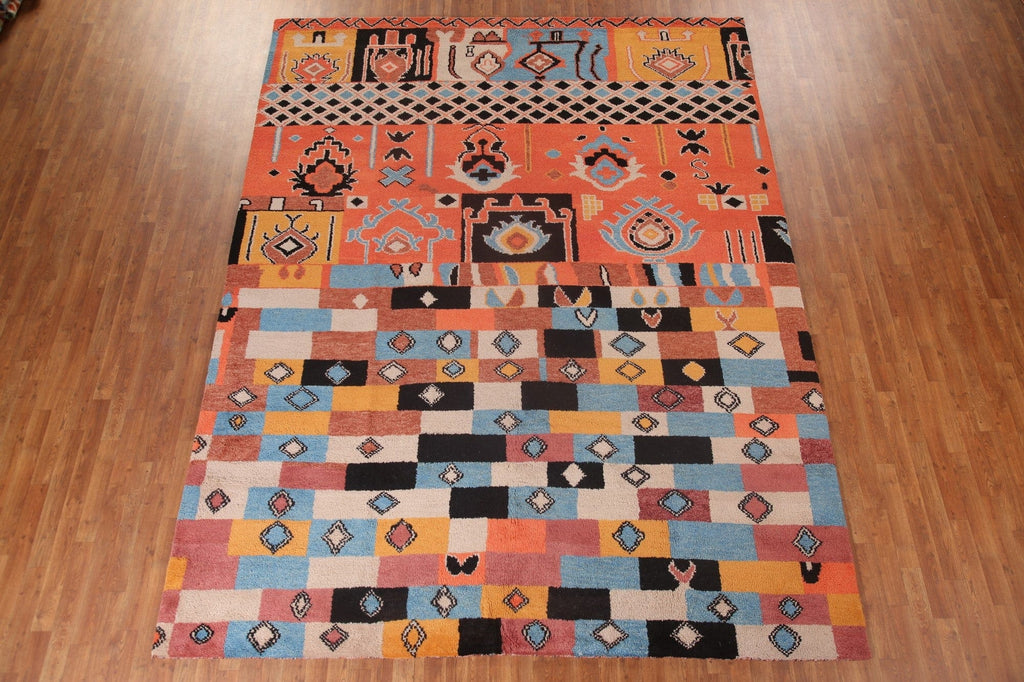 Geometric Morracan Handmade Area Rug 9x12