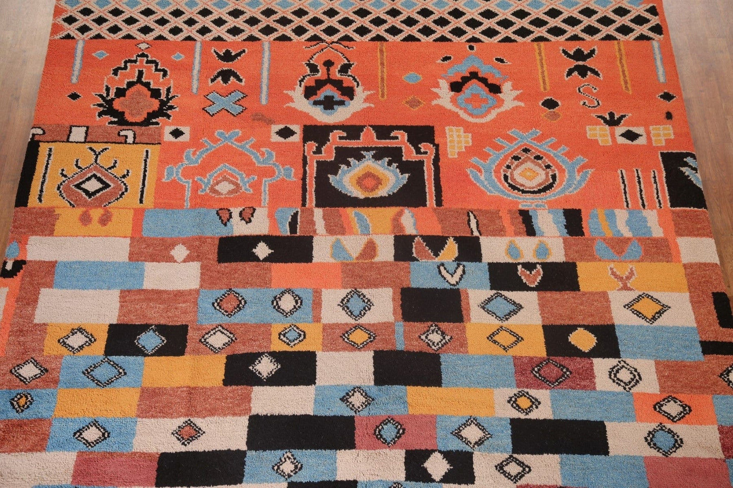 Geometric Morracan Handmade Area Rug 9x12