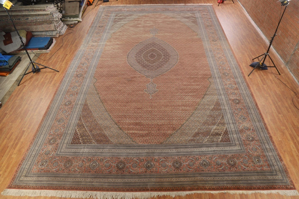 Vegetable Dye Tabriz Large Persian Rug 16x27