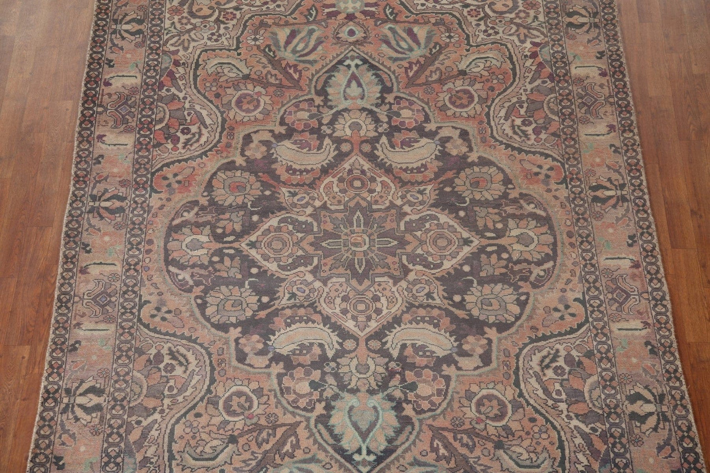 Distressed Wool Bakhtiari Persian Area Rug 7x10