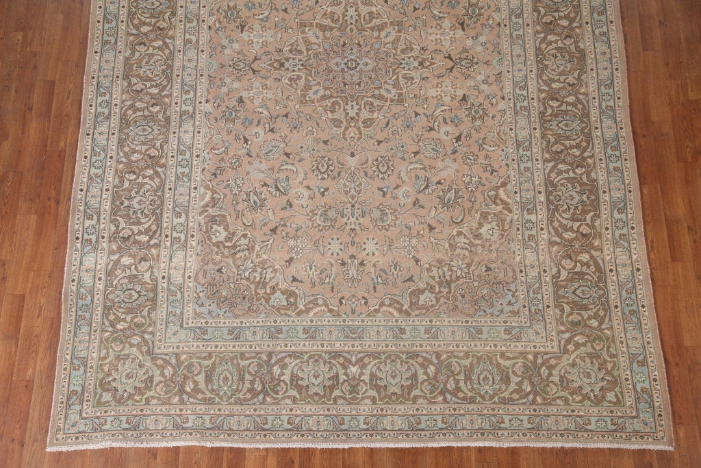 Distressed Kashan Persian Area Rug 8x11