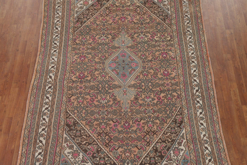 Geometric Hamedan Persian Area Rug 7x10