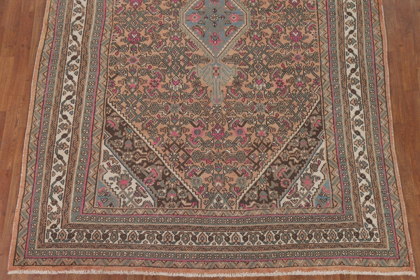 Geometric Hamedan Persian Area Rug 7x10