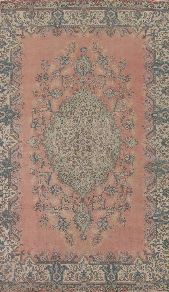 Distressed Tabriz Persian Area Rug 7x12