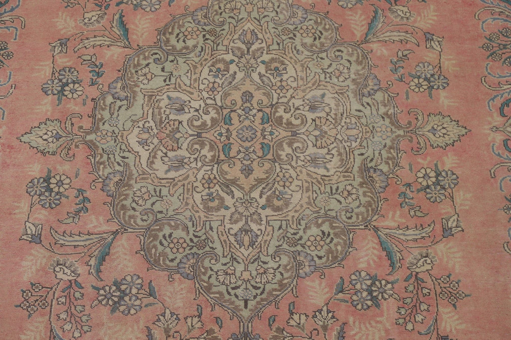 Distressed Tabriz Persian Area Rug 7x12