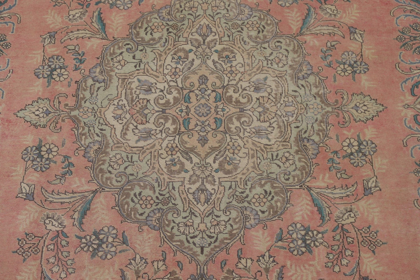 Distressed Tabriz Persian Area Rug 7x12