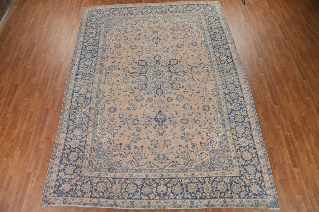 Distressed Najafabad Persian Large Rug 10x14