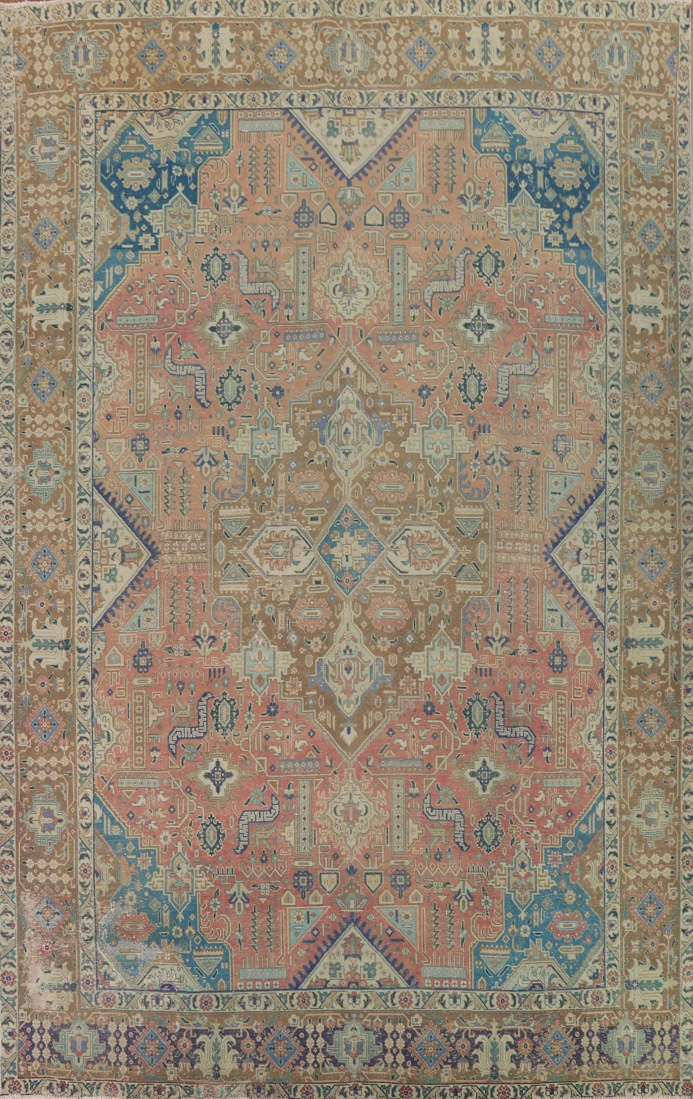 Antique Tabriz Persian Area Rug 10x13