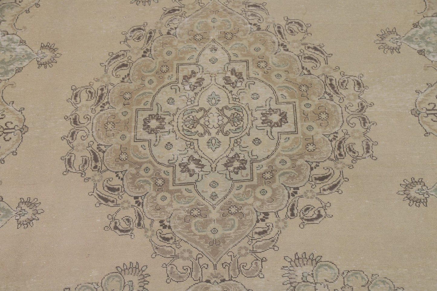 Distressed Tabriz Persian Area Rug 10x13