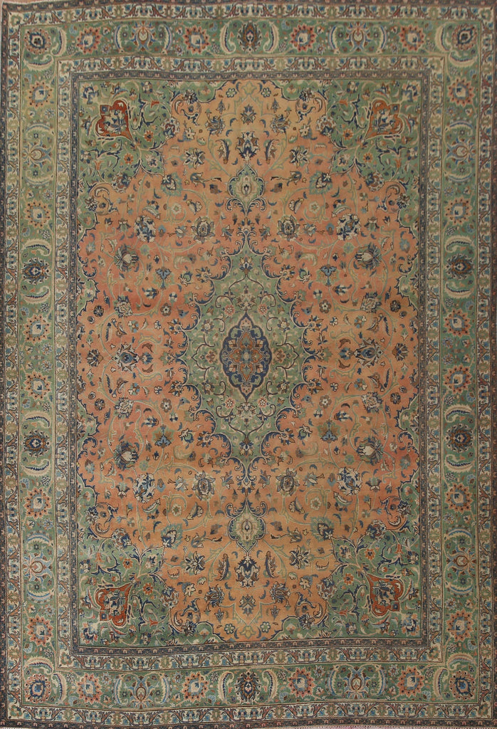 Vegetable Dye Mashad Persian Area Rug 10x13