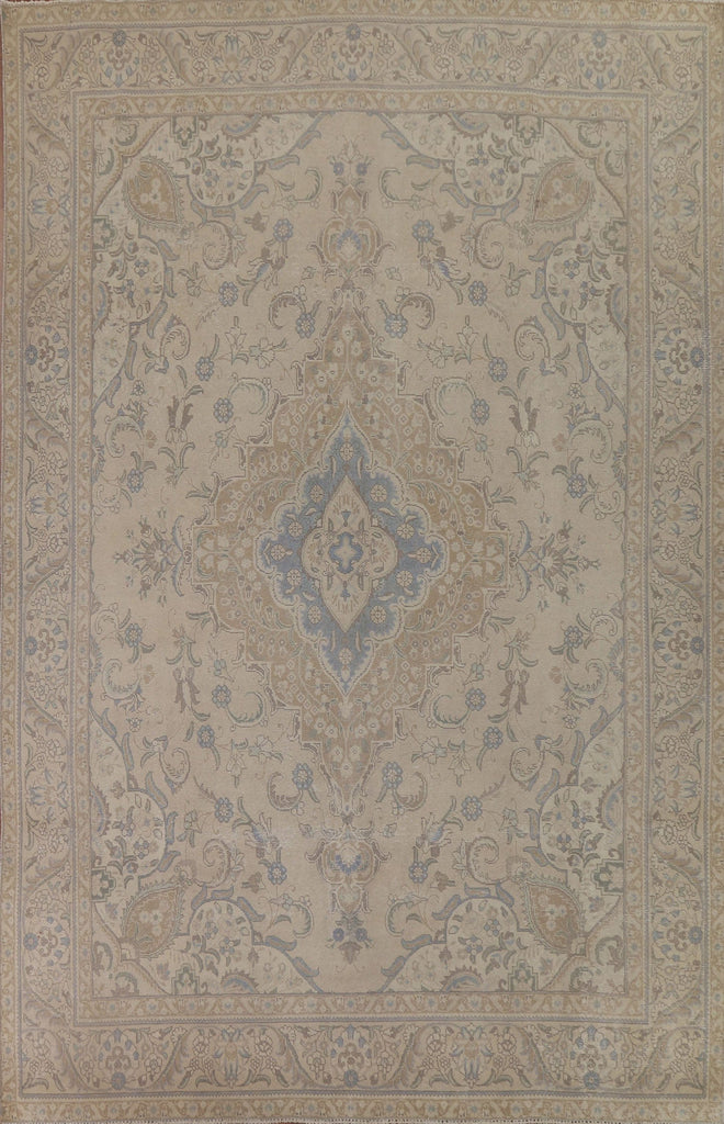 Distressed Tabriz Persian Area Rug 10x13