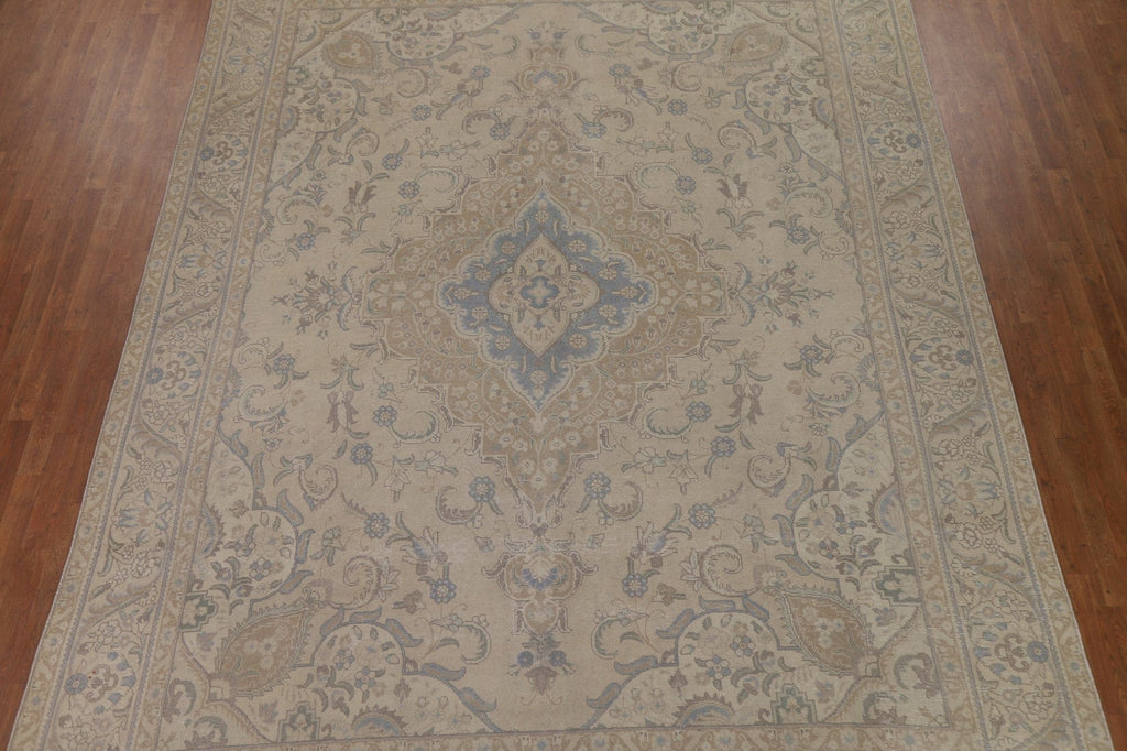 Distressed Tabriz Persian Area Rug 10x13