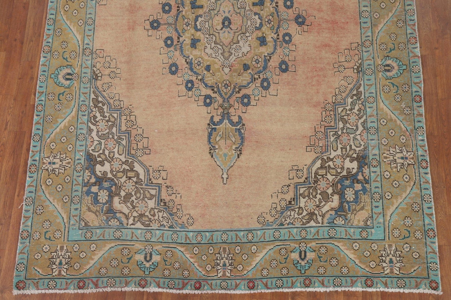 Vintage Wool Tabriz Persian Area Rug 7x10