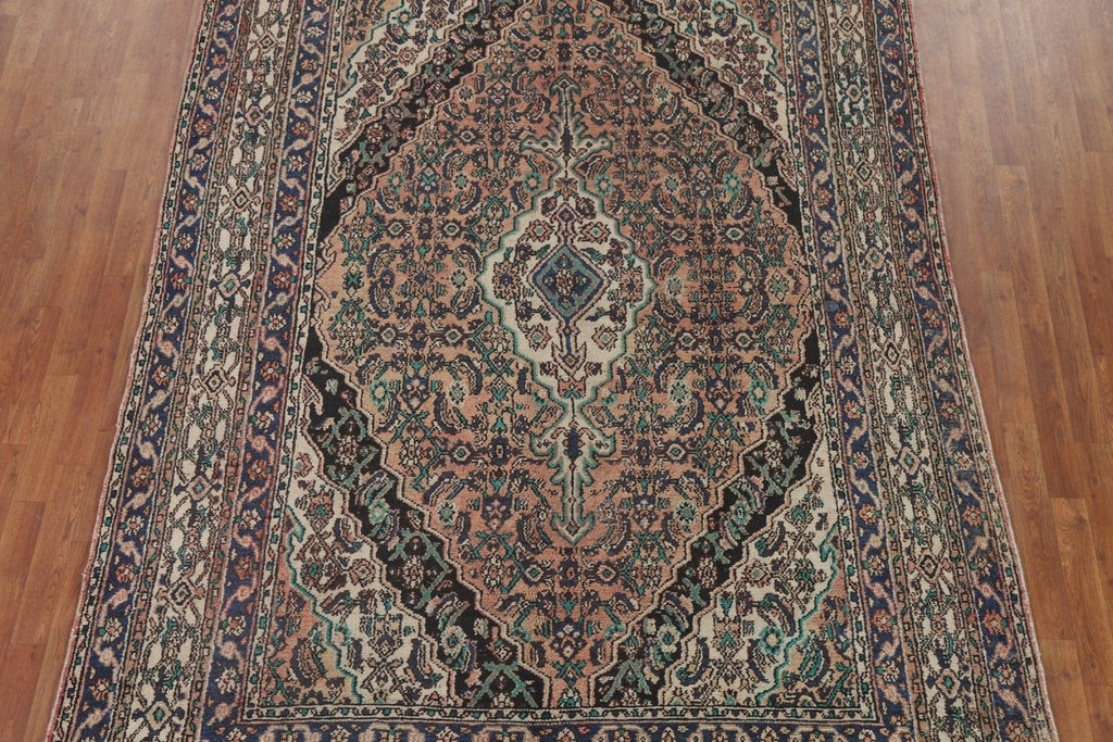 Geometric Hamedan Persian Area Rug 7x10