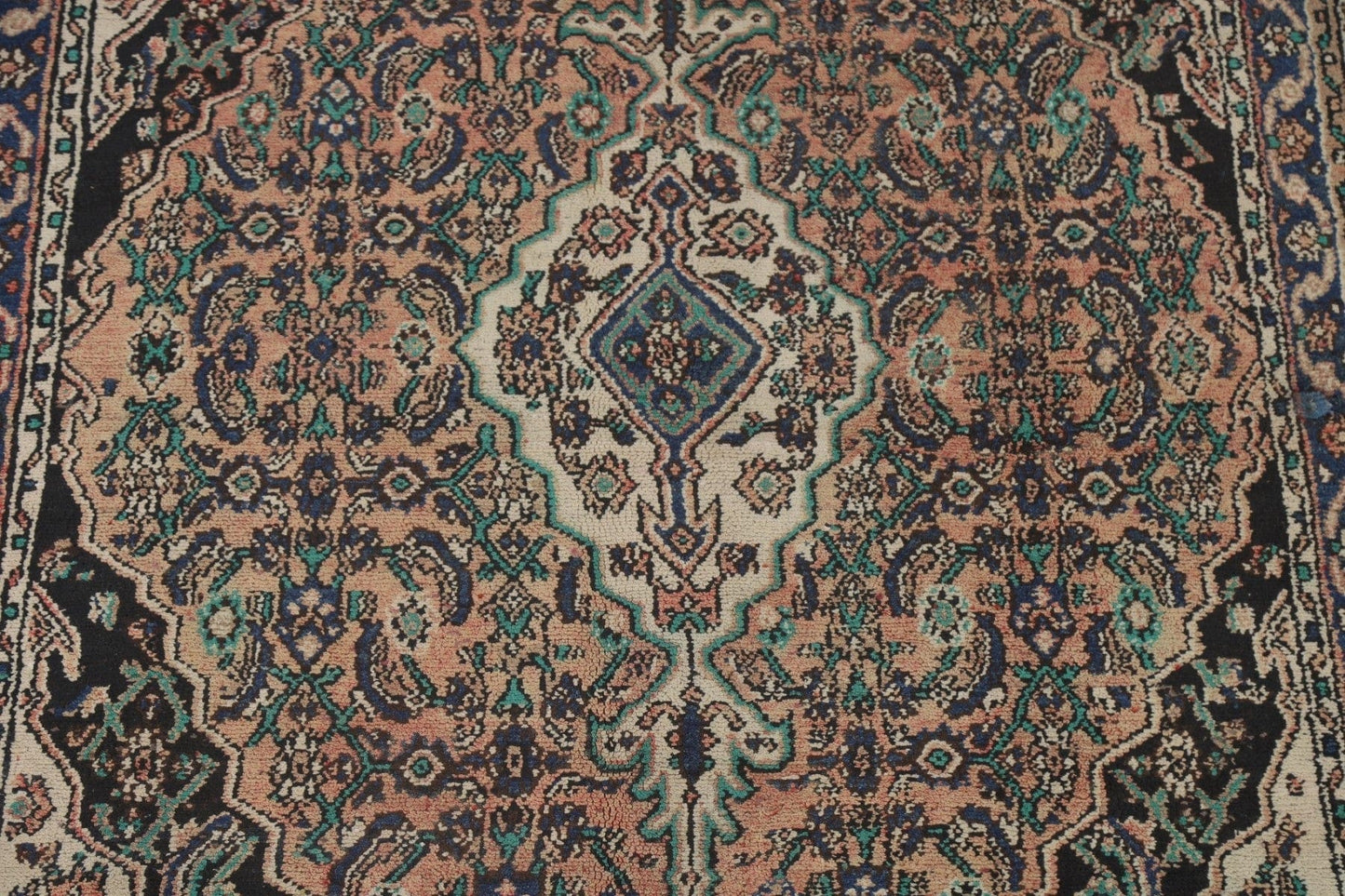 Geometric Hamedan Persian Area Rug 7x10