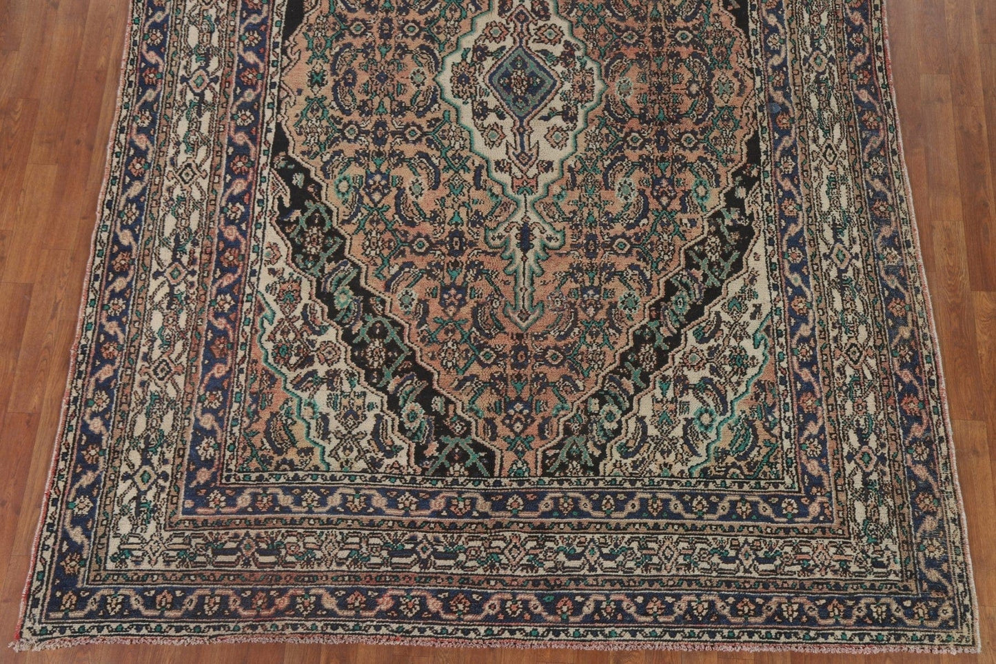 Geometric Hamedan Persian Area Rug 7x10