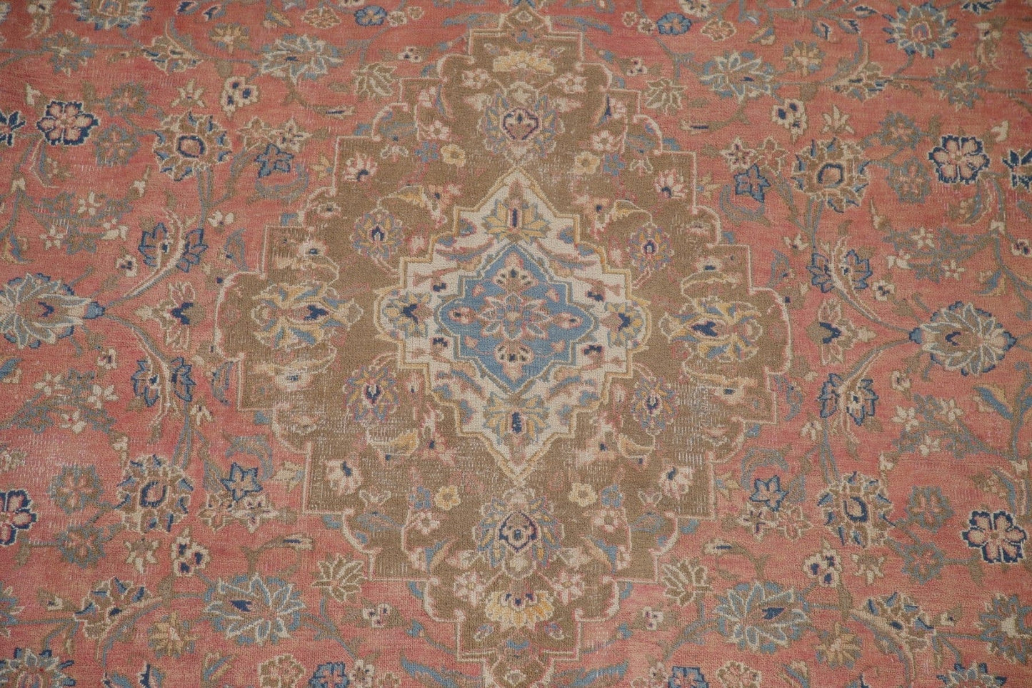 Distressed Kashan Persian Area Rug 10x13