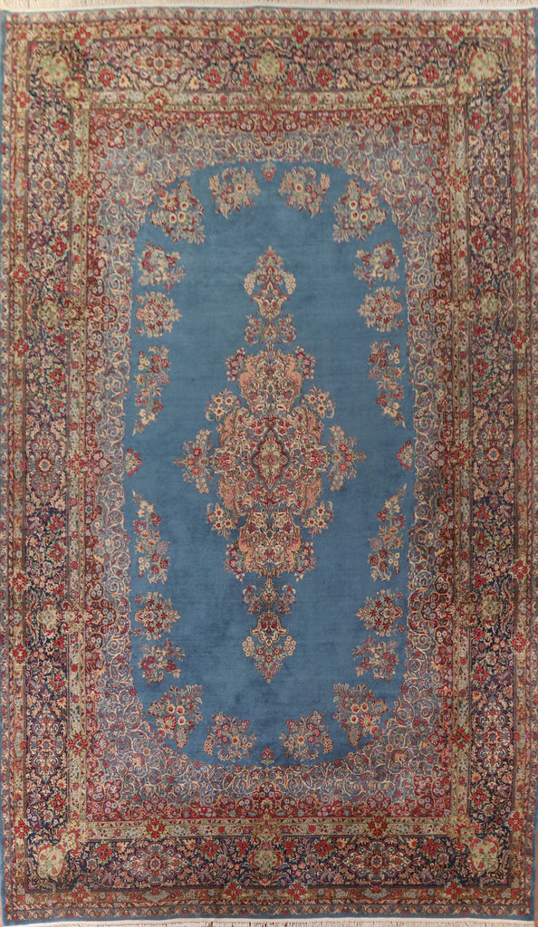 Vegetable Dye Kerman Large Persian Antique Rug 13x20