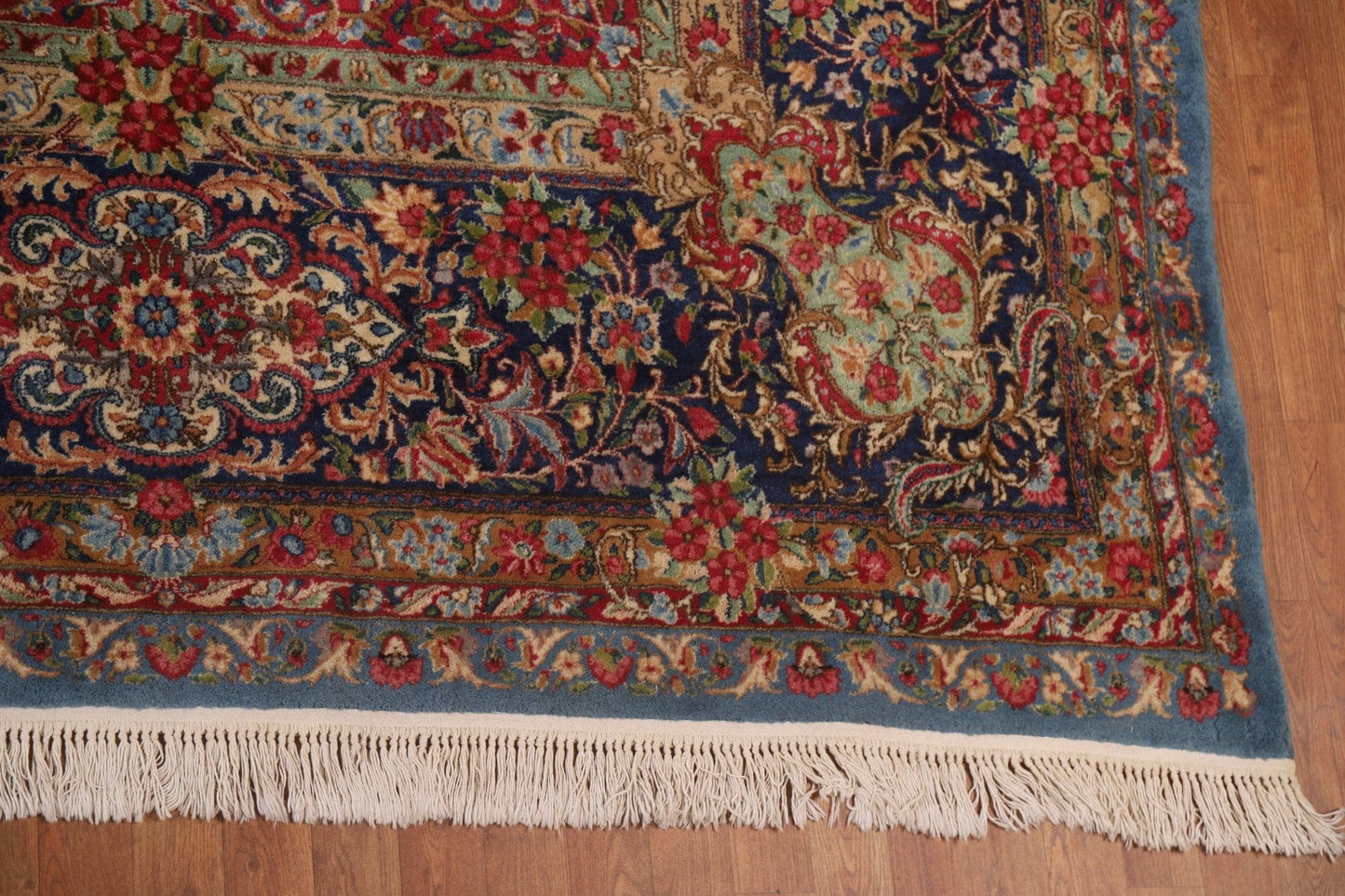 Vegetable Dye Kerman Large Persian Antique Rug 13x20