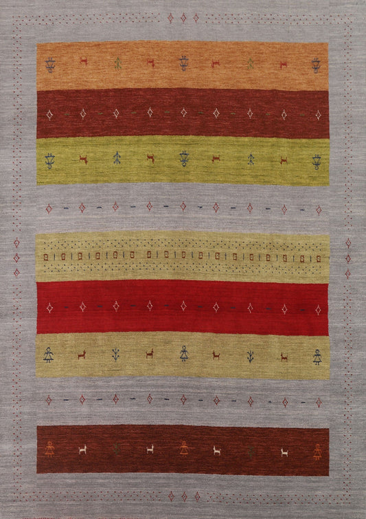 Tribal Wool Gabbeh Area Rug 8x10