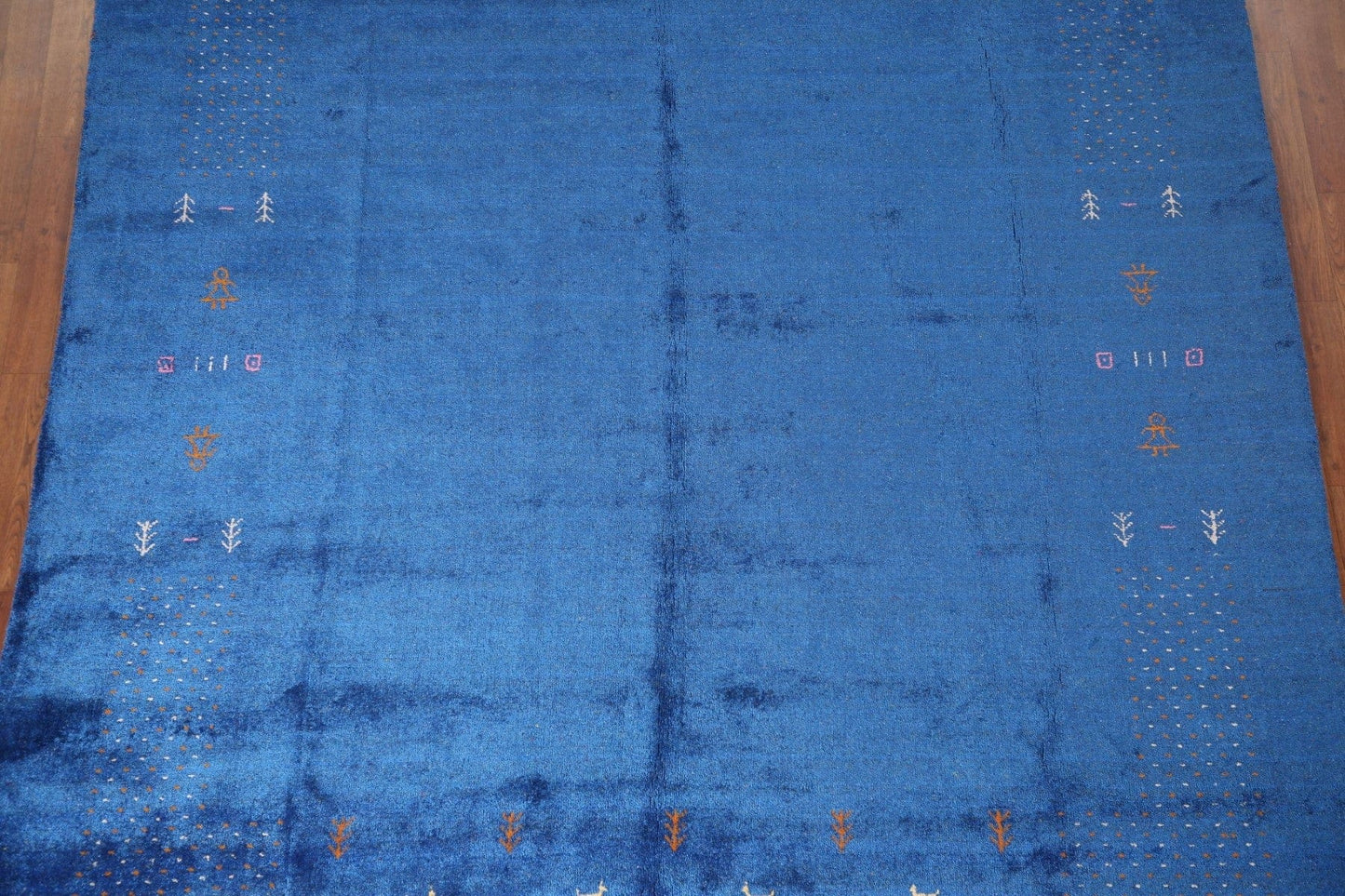 Silk Blue Gabbeh Lori Handmade Area Rug 8x10