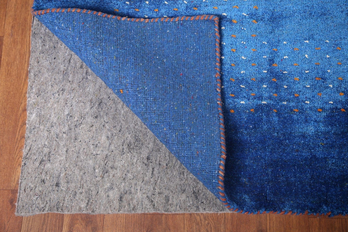 Silk Blue Gabbeh Lori Handmade Area Rug 8x10