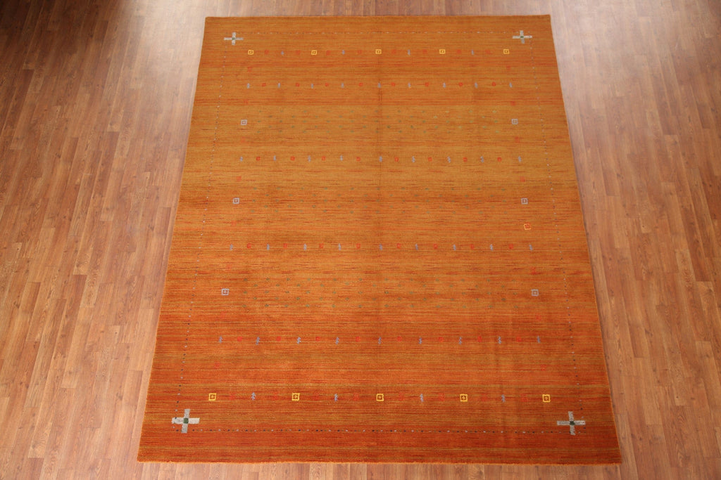 Orange Gabbeh Oriental Area Rug 8x10