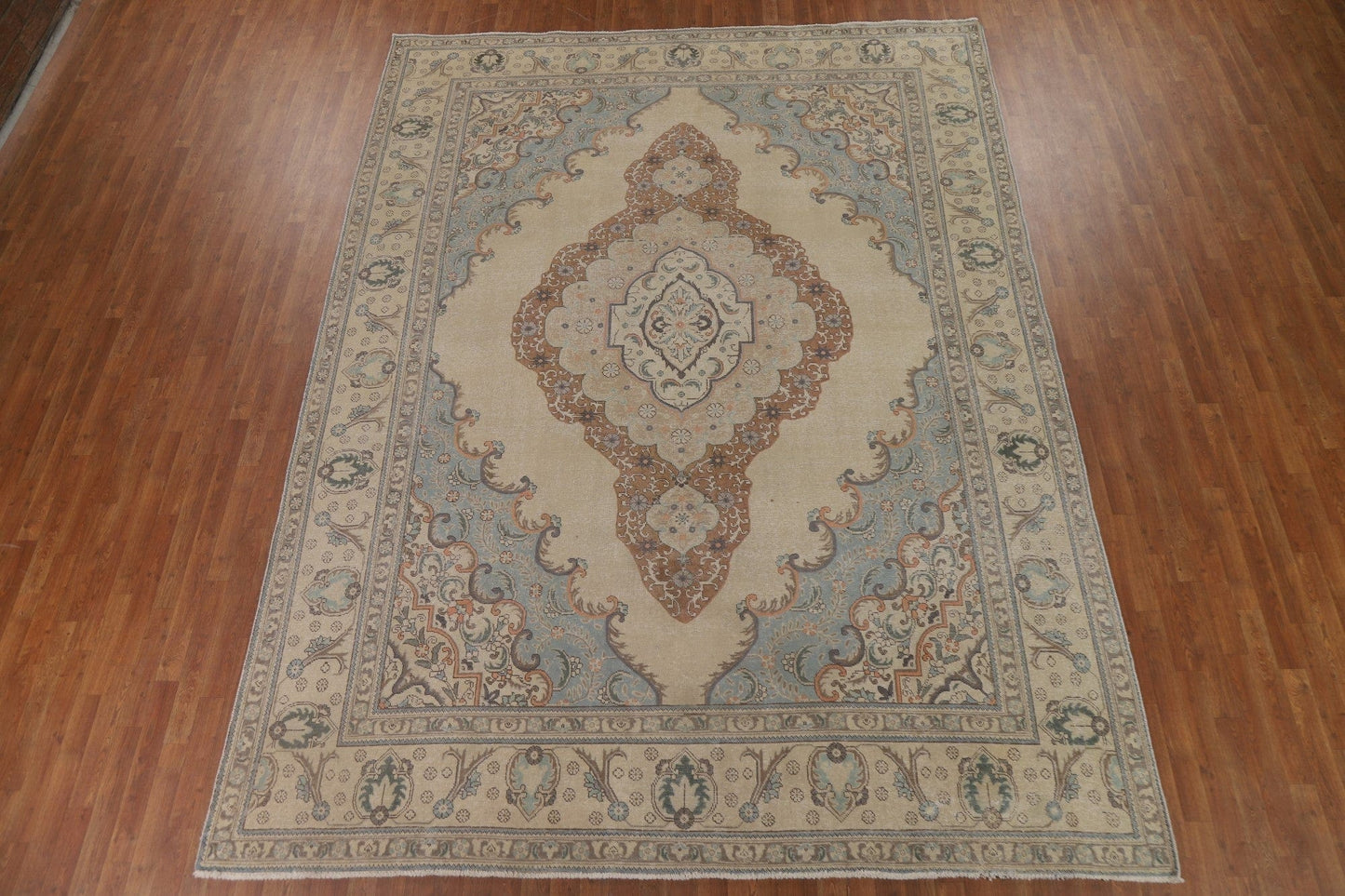 Distressed Tabriz Persian Area Rug 9x12