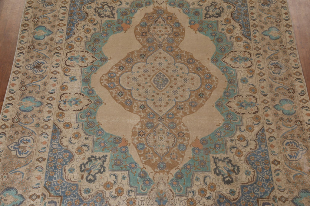 Geometric Tabriz Persian Area Rug 9x12