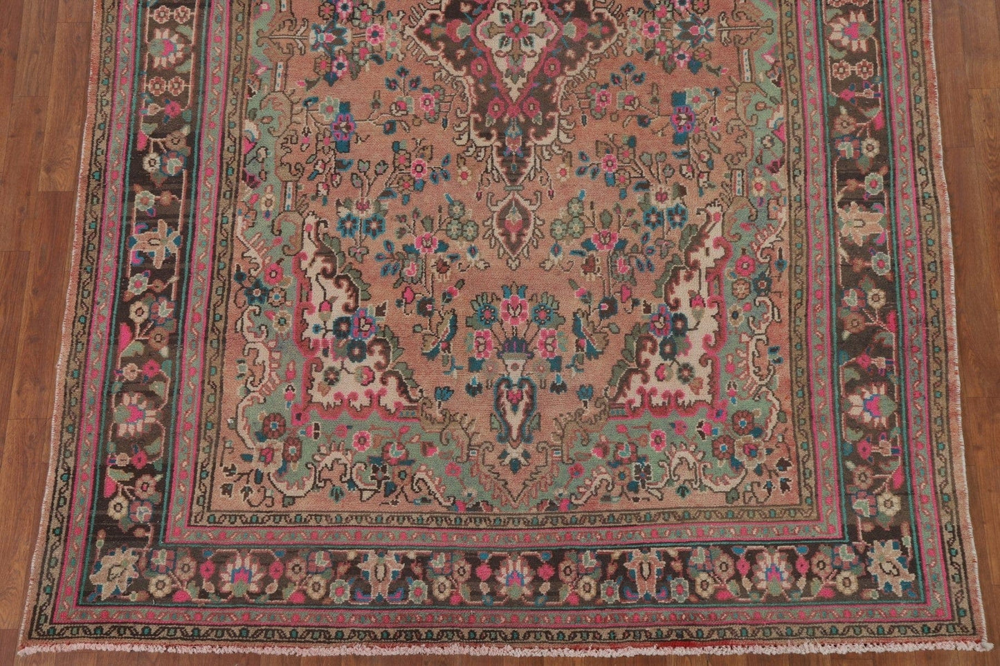 Vintage Wool Hamedan Persian Area Rug 7x10