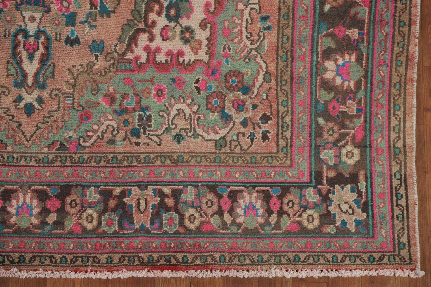 Vintage Wool Hamedan Persian Area Rug 7x10