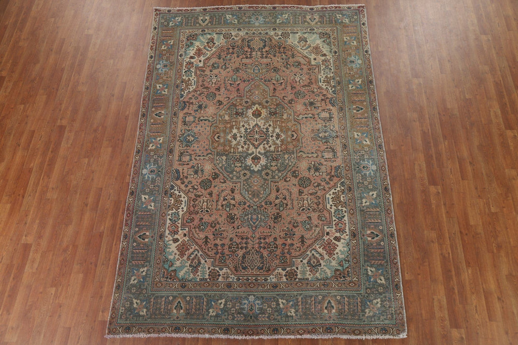 Geometric Tabriz Persian Area Rug 6x10