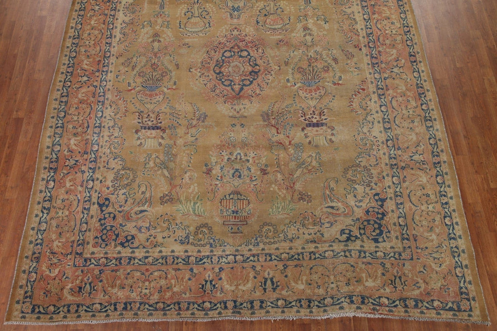 Distressed Kashmar Persian Area Rug 9x12